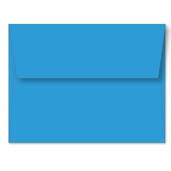 Blue Announcement Envelope A6 (4 3/4 x 6 1/2) - Custom Printed