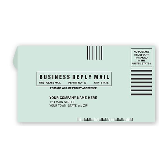 Postage Paid Business Reply Envelope, #6 3/4 (6 1/2 x 3 5/8")