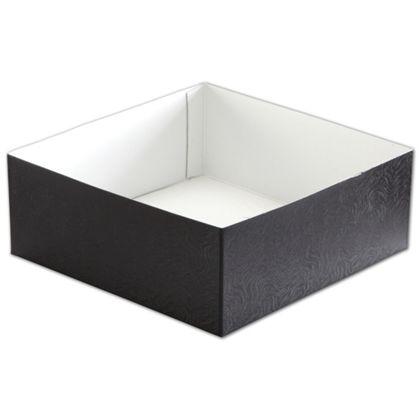 Hi-Wall Gift Box Bottoms, Black Swirl, Extra Large