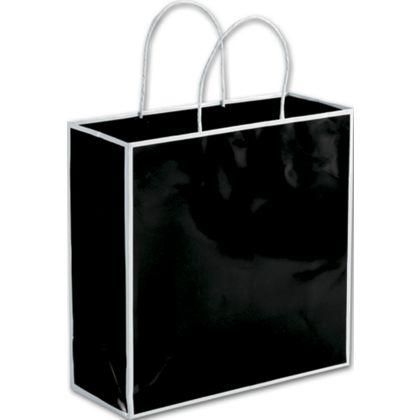 Berkley Shoppers Bag, Black, 10 x 4 x 10"