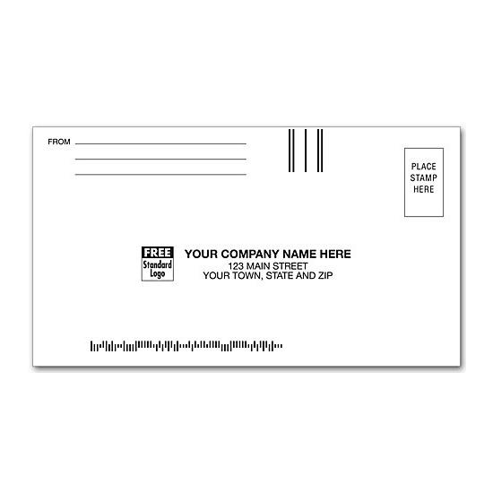 Small Courtesy Reply Envelope, 6 1/4 x 3 1/2", Personalized Printing, USPS Barcode, Postal Permit