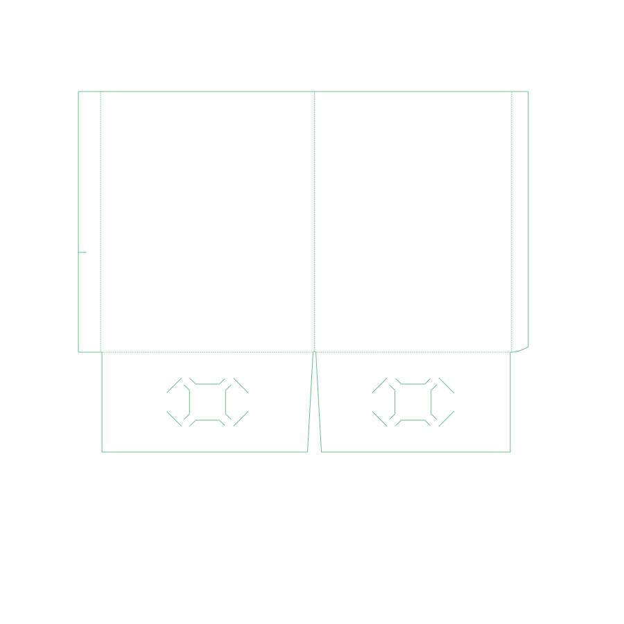 Presentation Folders - 9.625" x 11.75" - Two Pockets With Reinforced Edge