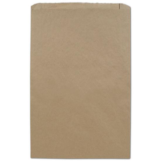 Large Kraft Paper Merchandise Bag, 14 X 3 X 21", Flat Brown Retail Bags