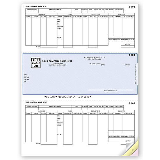 Laser Checks, Payroll, Compatible With Microsoft Dynamics Dlm335