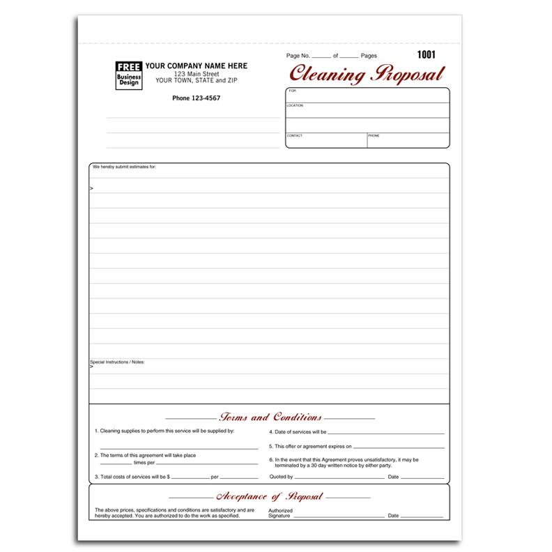 Cleaning And Janitorial Form Printing DesignsnPrint