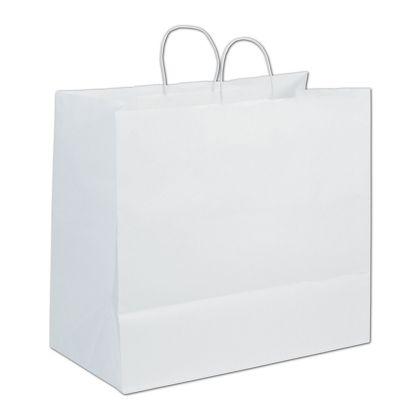 Extra Jumbo Shoppers Bag, White, 18 X 9 1/4 X 16 1/4"