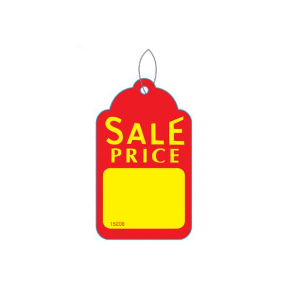 Small Sale Price Tag - Yellow & Red