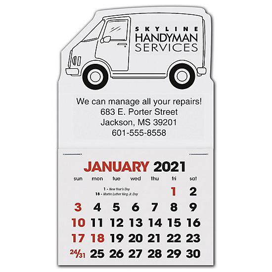 2021 Stick Up Calendar Van, Personalized & Custom printed
