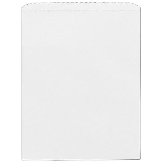 White Paper Bags - White Paper Merchandise Bags, 12 X 15", Retail Packaging