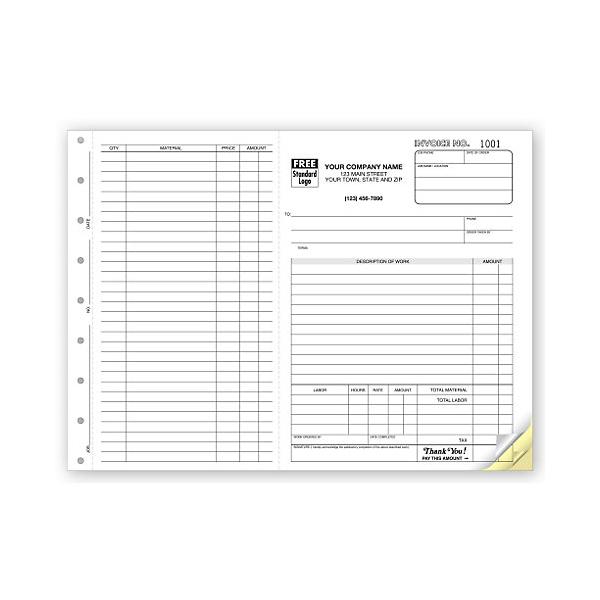 Roofing Work Order Forms Personalized Designsnprint