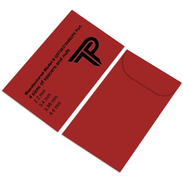 Custom Printed Coin Envelope, #5 1/2 - 3 1/8 X 5 1/2", Red
