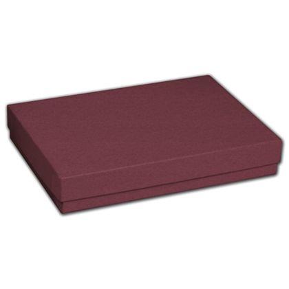 Eco-Friendly Colored Necklace Jewelry Boxes, Merlot