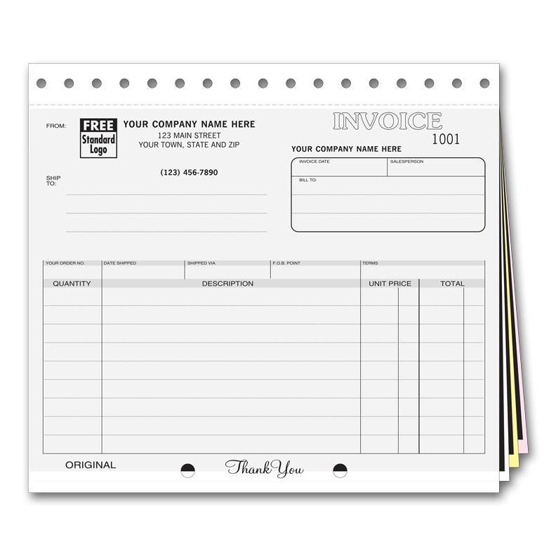 Invoice With Mailing Label