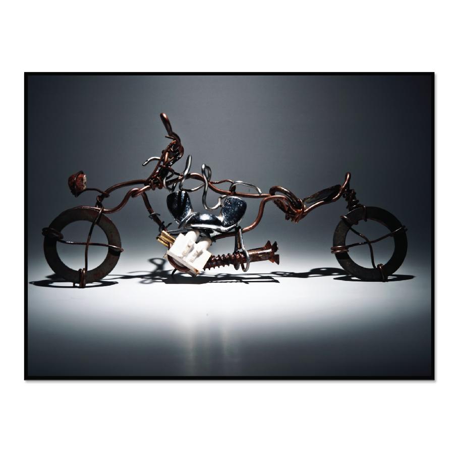 Wall Poster - Creative Metal Art Motorcycle