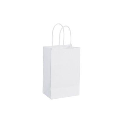 Mini Cub Shoppers Bag, Recycled White, 5 1/4 x 3 1/2 x 8 1/4"