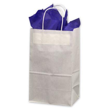 Debbie Shoppers Bag, White, 8 3/4 X 6 X 14"