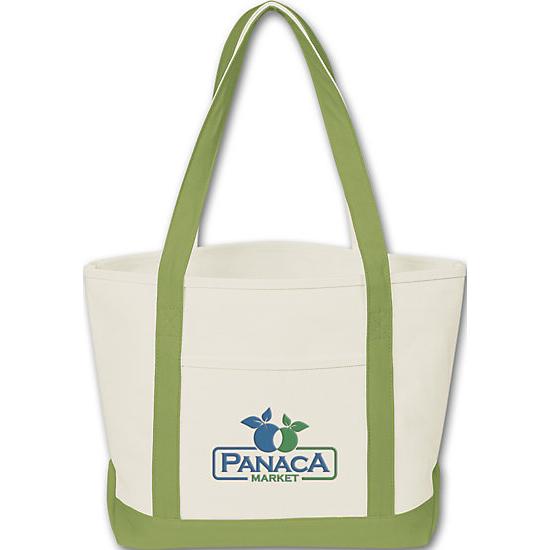 Canvas Boat Tote Bag, Printed Personalized Logo, Promotional Item, 25