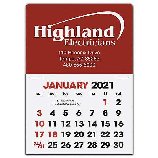 2021 Stick Up Calendar Rectangle, Personalized & Custom Printed