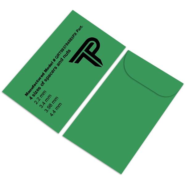 Custom Printed Coin Envelope, #5 1/2 - 3 1/8 X 5 1/2", Dark Green
