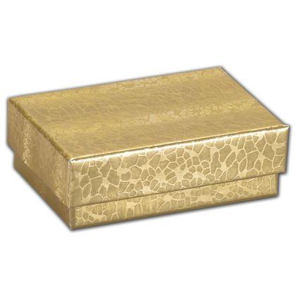 Charm Jewelry Boxes, Gold Foil Embossed, Large