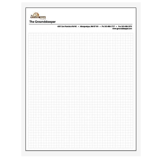 Graph Pad With 5mm Grid - Size 8.5 X 11