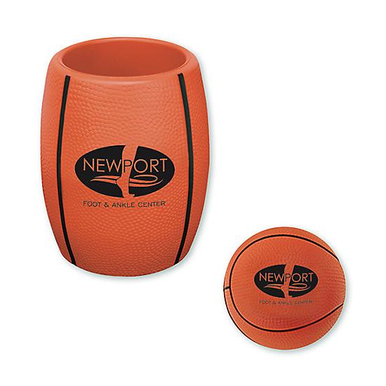 Basketball in Can Holder Combo, Printed Personalized Logo, Promotional Item, 75