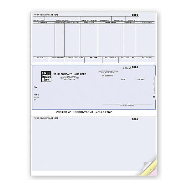 Laser Payroll Business Check