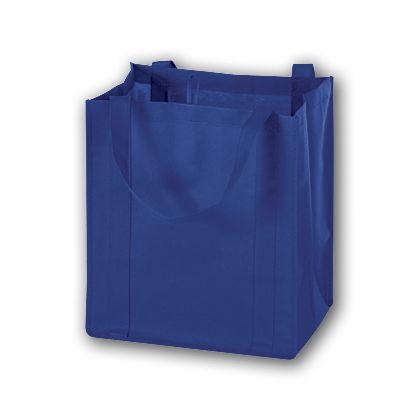 Unprinted Non-Woven Market Tote Bags, Blue, Medium