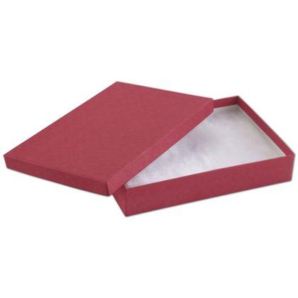 Eco-Friendly Colored Frame Jewelry Boxes, Red