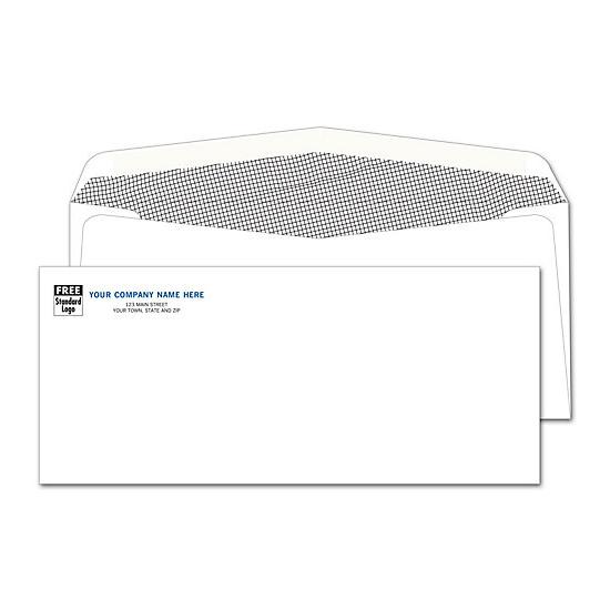 Personalized Confidential Business Envelope, Size 4 1/8 x 9 1/2