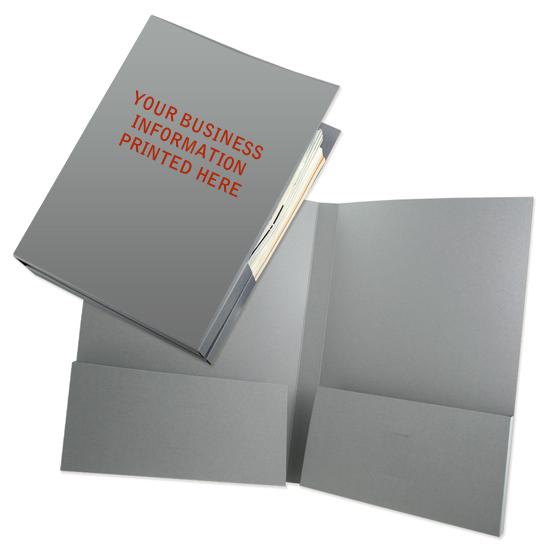 Box Pocket Tax Folder with 1/2" Capacity - Custom Printed