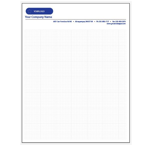 Custom Printed Graph Paper Pads - 10 x 10 Squares per Inch Pad