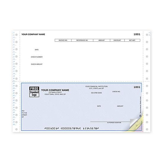 Continuous Bottom Accounts Payable Check - DCB243