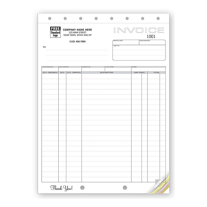 Personalized Shipping Invoice with Packing List