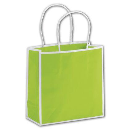 Custom Luxury Shopping Bags, Lime, Small