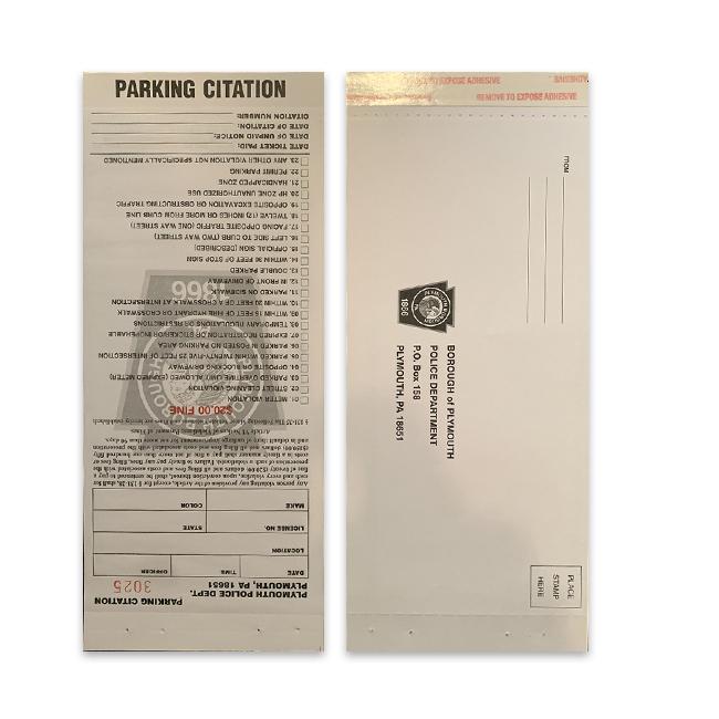 Custom Printed Carbonless Form With Envelope Attached