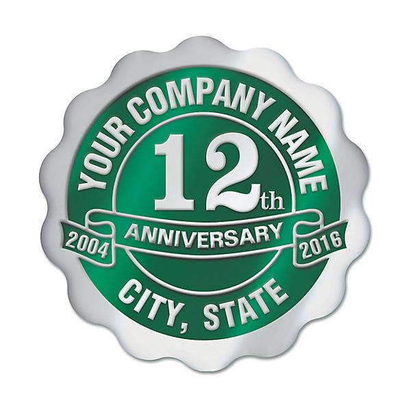 10 Year Anniversary Stickers Business