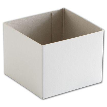 Hi-Wall Gift Box Bottoms, White, Small