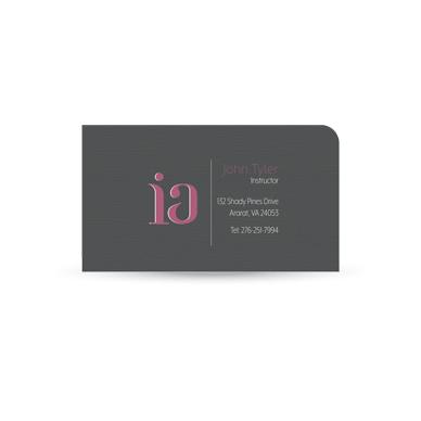 Single Corner Rounded Business Cards