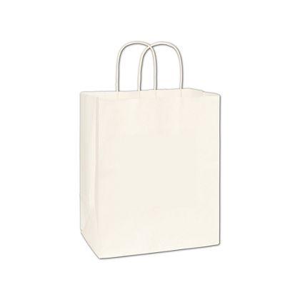 Bistro Shoppers Bag, White, 10 X 6 3/4 X 11 3/4"