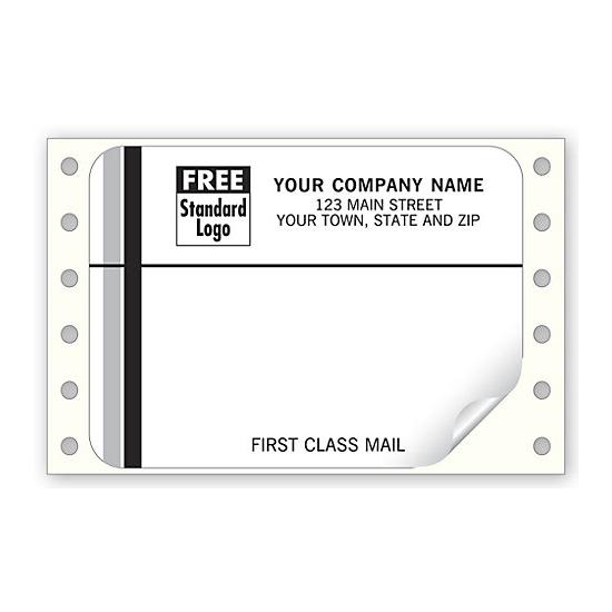 Continuous Address Labels - White, Personalized