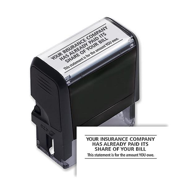 Insurance Company Paid Stamp - Self-inking