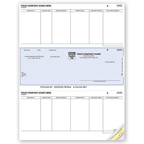 Laser Middle Accounts Payable Check DLM278