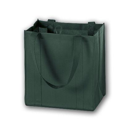 Unprinted Non-Woven Market Tote Bags, Green, Small