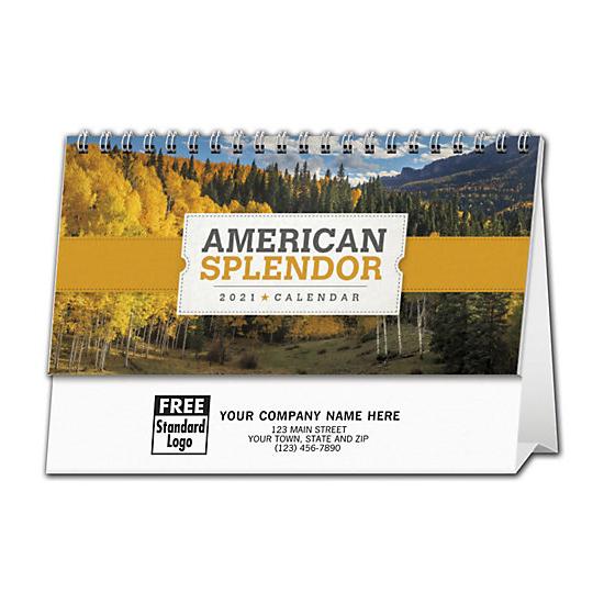 2021 American Splendor Desk Calendar, Printed, Personalized