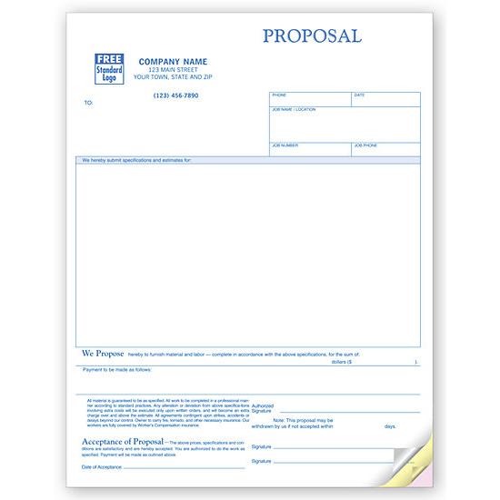 Proposal Form - Personalized, Laser