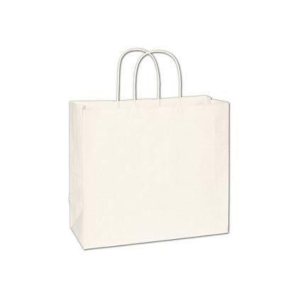 Imperial Shoppers Bag, White, 12 x 5 x 10 1/2"