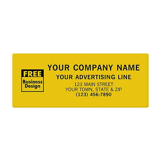 Personalized 5 X 2" Label Printing, Polyester, Gold, Silver