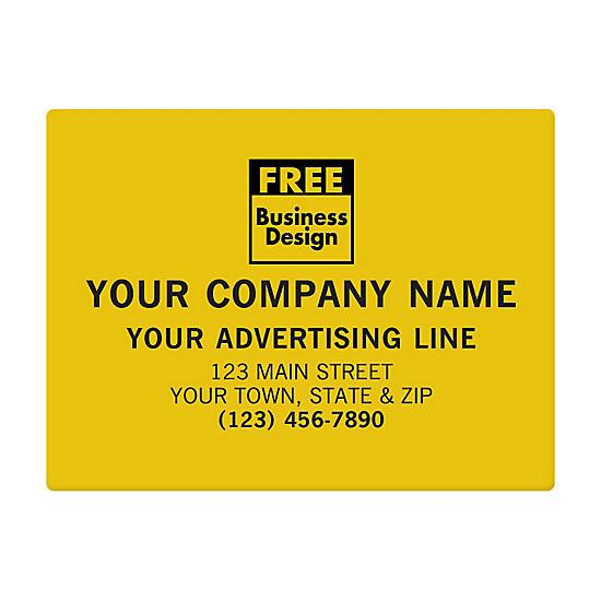 Personalized 4 x 3" Label Printing, Polyester, Gold, Silver
