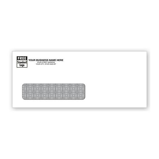 Business Check Envelope With One Window